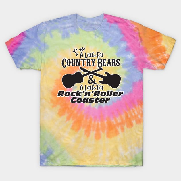 Little Bit Country Bears - Little Bit Rock'n'Roller Coaster T-Shirt by WearInTheWorld